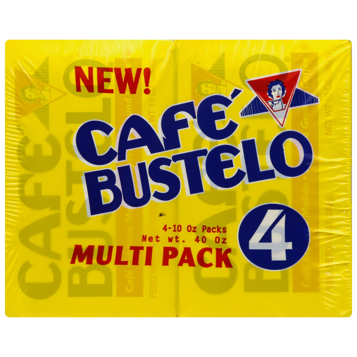 Cafe Bustelo Espresso Ground Coffee, Dark Roast, 10 oz brick, 4 ct — original product image 1 of 2
