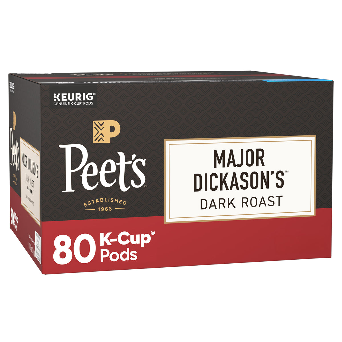 Peet's Coffee Major Dickason's, Dark Roast, Keurig K-Cup Pods, 80 ct — original product image 3 of 3