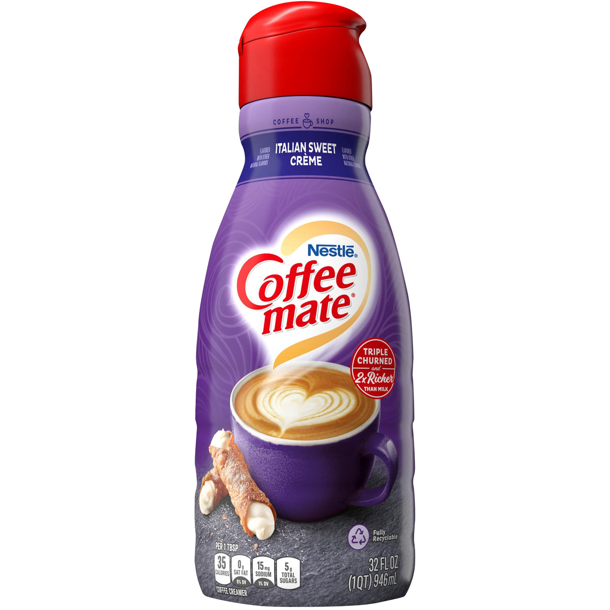 Coffee mate Liquid Coffee Creamer, Non-Dairy, Italian Sweet Crème, 32 fl oz — original product image 1 of 1