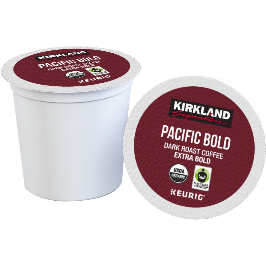 Kirkland Signature Organic Pacific Bold Coffee, Dark Roast, Keurig K-Cup Pods, 120 ct — original product image 2 of 2