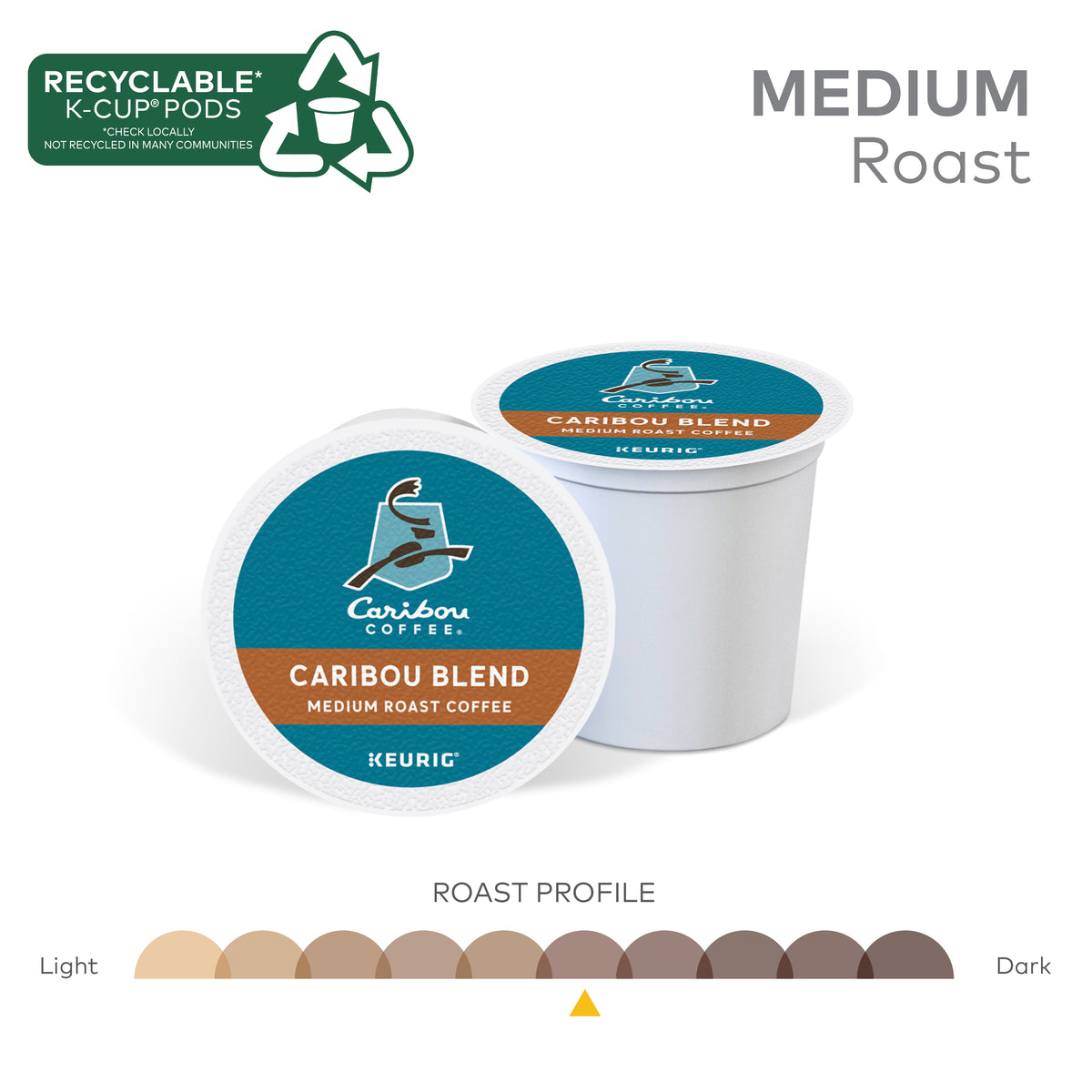 Caribou Coffee Caribou Blend, Medium Roast, Keurig K-Cup Pods, 80 ct — original product image 4 of 5