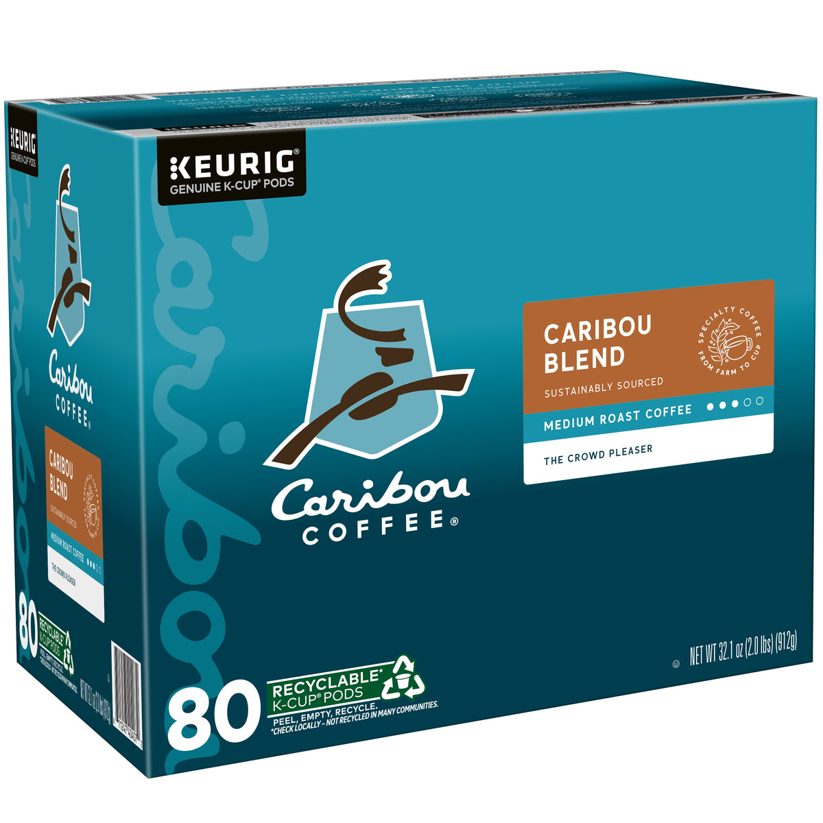 Caribou Coffee Caribou Blend, Medium Roast, Keurig K-Cup Pods, 80 ct — original product image 5 of 5