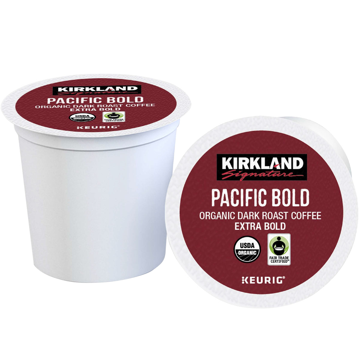 Kirkland Signature Organic Pacific Bold Coffee, Dark Roast, Keurig K-Cup Pods, 120 ct — original product image 4 of 4