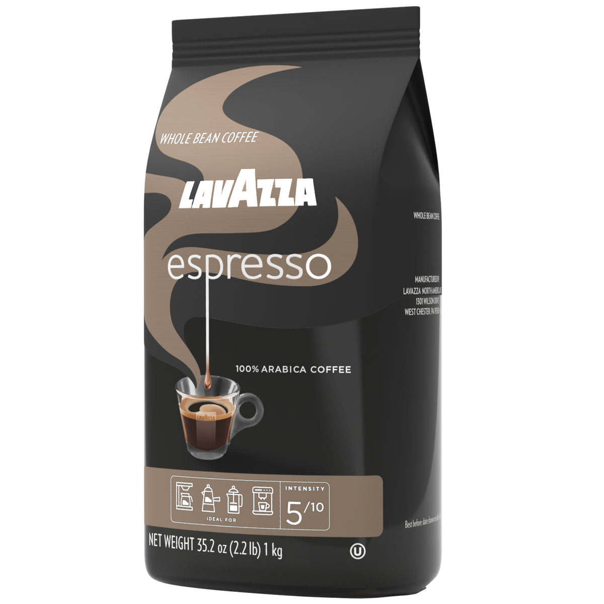 Lavazza Espresso Whole Bean Coffee, Medium Roast, 2.2 lbs — original product image 4 of 11