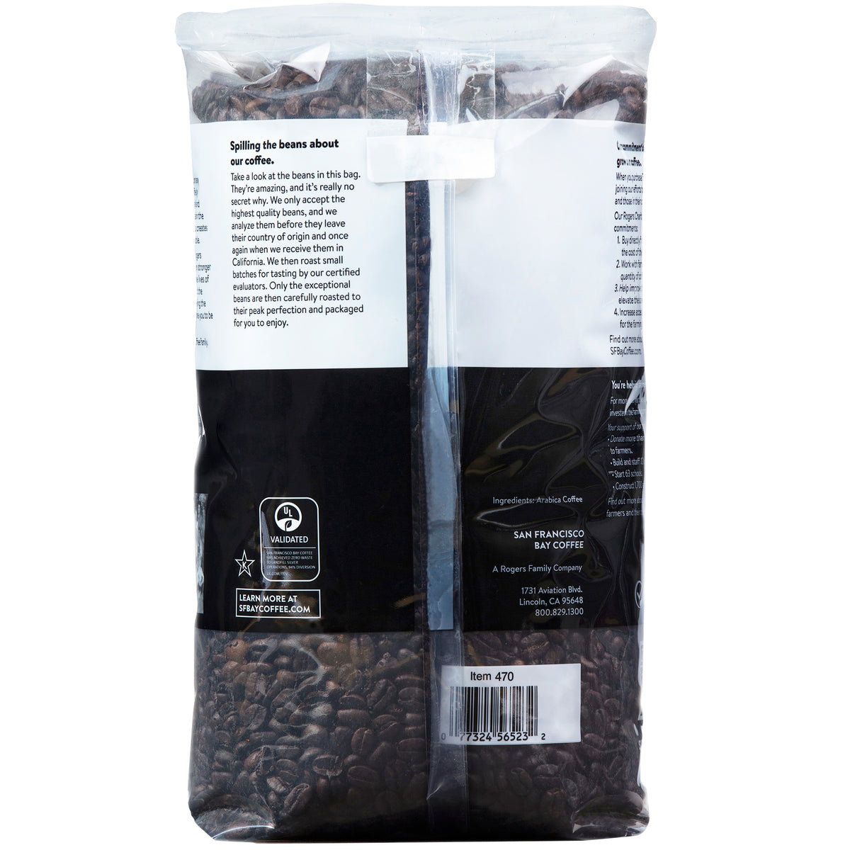 San Francisco Bay Whole Bean Coffee, French Roast, 3 lbs — original product image 2 of 2