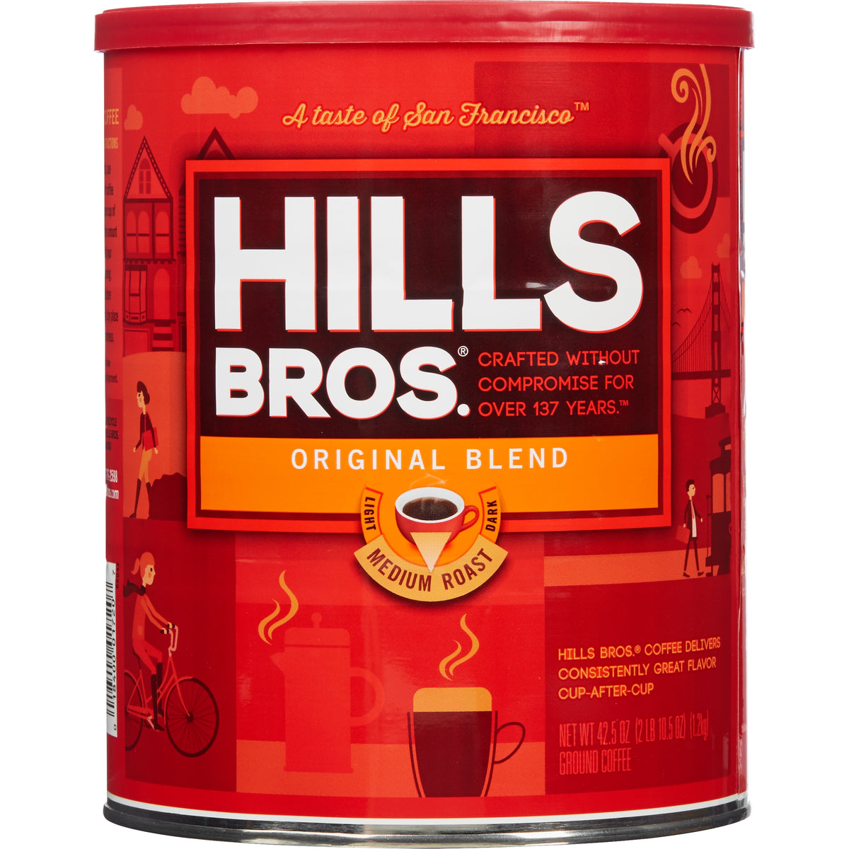Hills Brothers Ground Coffee, Regular, Medium Roast, 42.5 oz — original product image 1 of 1