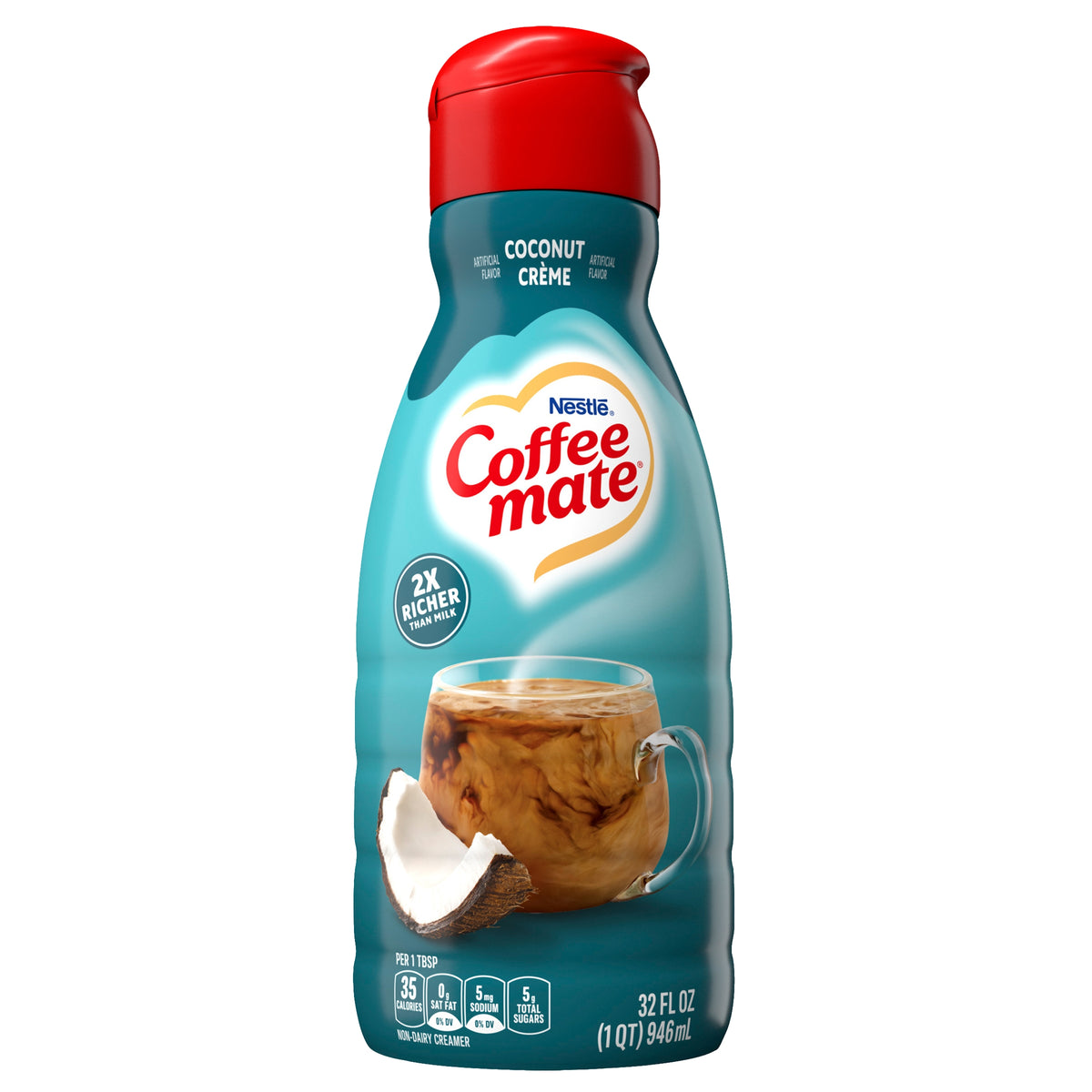 Coffee mate Liquid Coffee Creamer, Non-Dairy, Coconut Cream, 32 fl oz — original product image 1 of 3