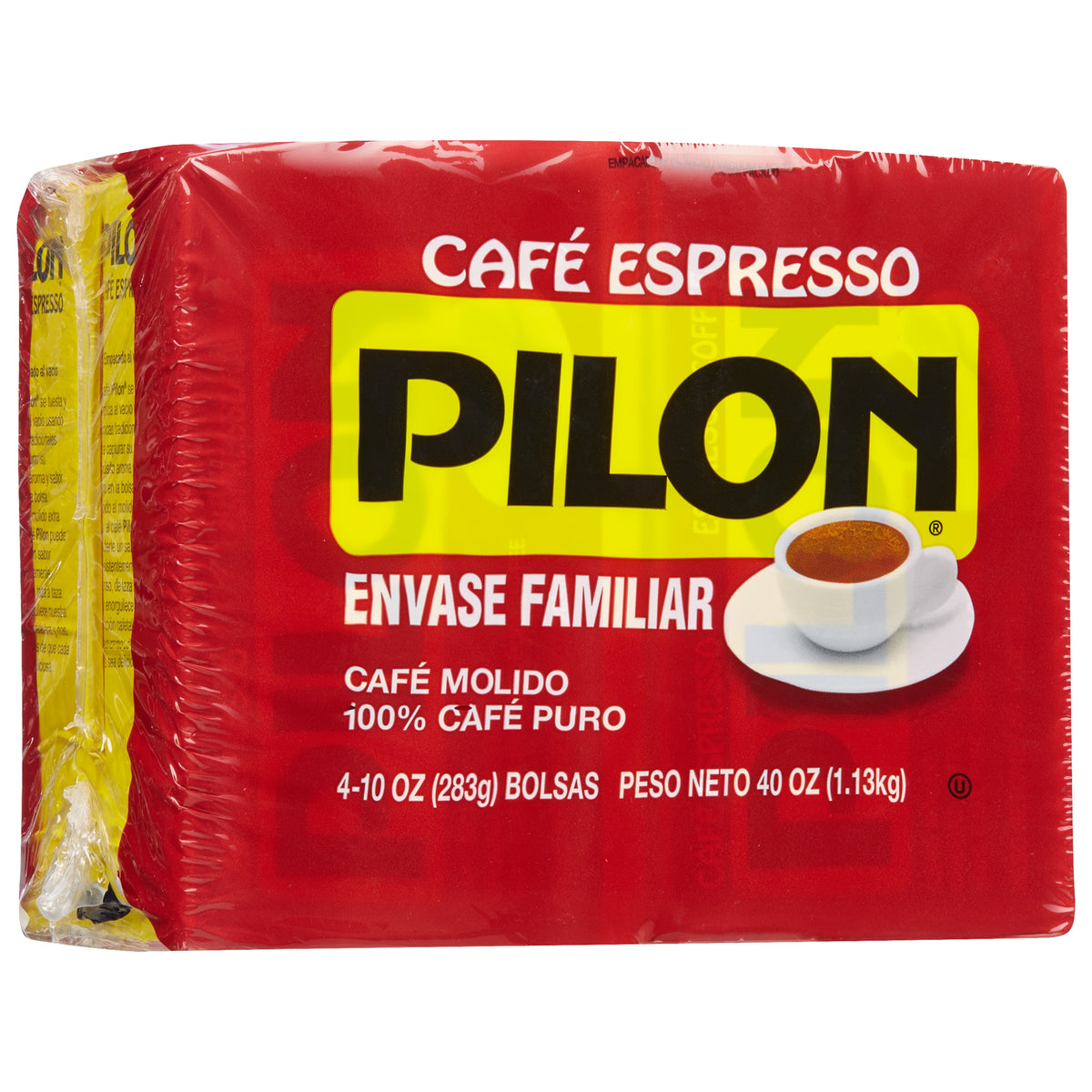 Cafe PILON Espresso Fine Ground Coffee, Dark Roast, 10 oz, 4 ct — original product image 3 of 3