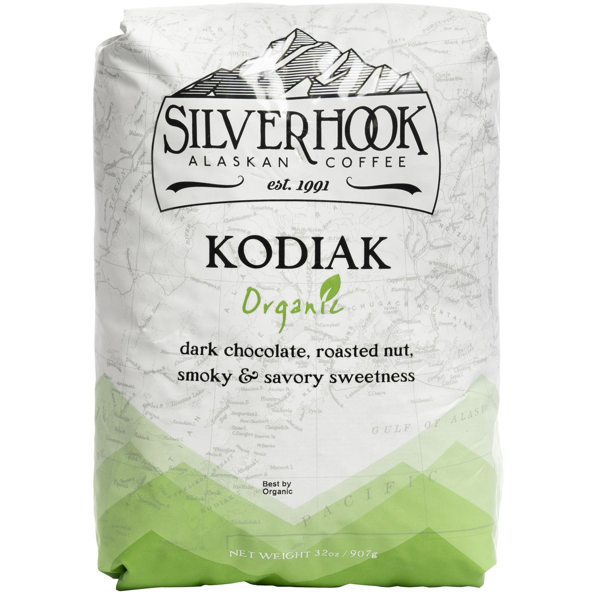 Silverhook Alaska Organic Kodiak Blend Whole Bean Coffee, Medium Roast, 2 lbs — original product image 1 of 2