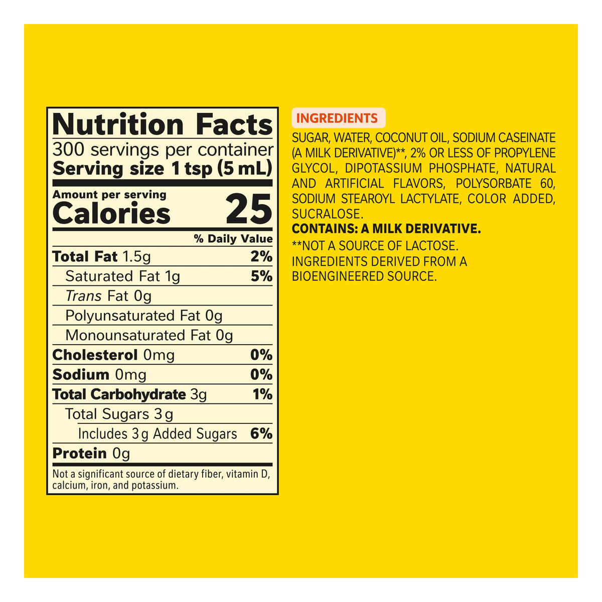 Coffee mate Liquid Coffee Creamer, Non-Dairy, Hazelnut, 50.7 fl oz, Pump Bottle — original product image 2 of 2