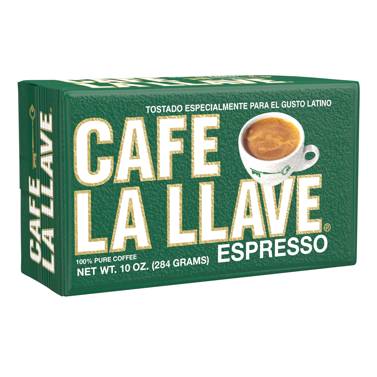 Cafe La Llave Espresso Fine Ground Coffee, Dark Roast, 10 oz, 4 ct — original product image 2 of 3