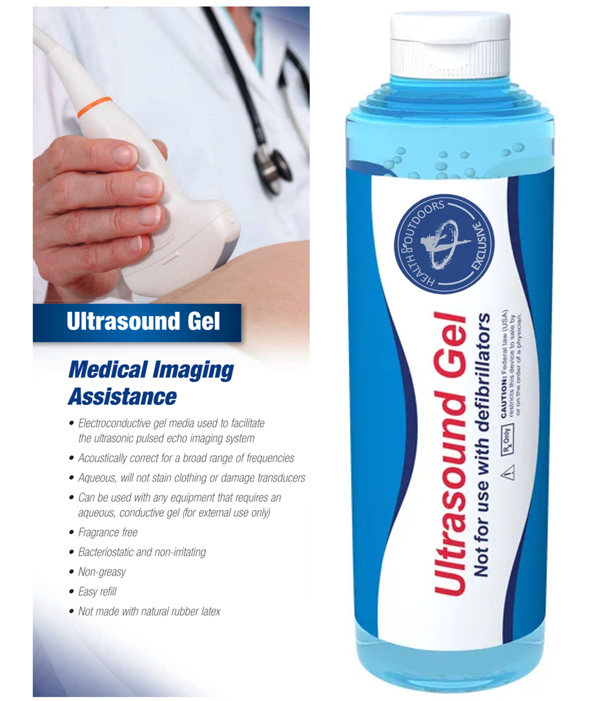 Ultrasound Gel 8.5 oz Tubes