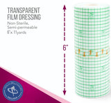 Transparent Film 6" by 11 Yards Wound Protection Wrap