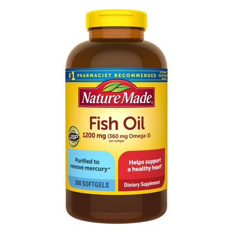 Fish Oil 1200 Mg, 300 Softgels