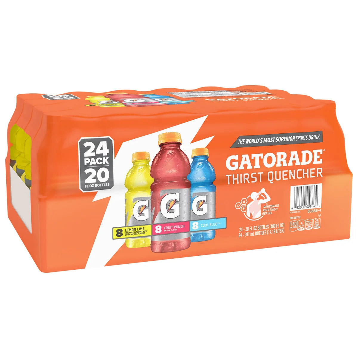 Gatorade Thirst Quencher 24CT 20oz Variety Pack