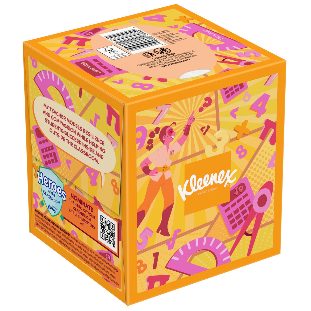 Kleenex Ultra Soft 3-Ply Facial Tissues — original retail packaging, view 3