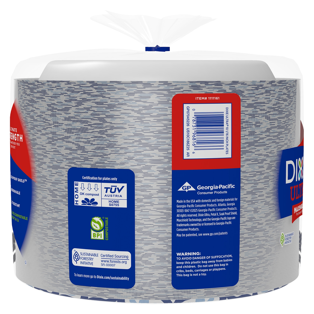 Dixie Ultra Paper Plates - original packaging, view 3