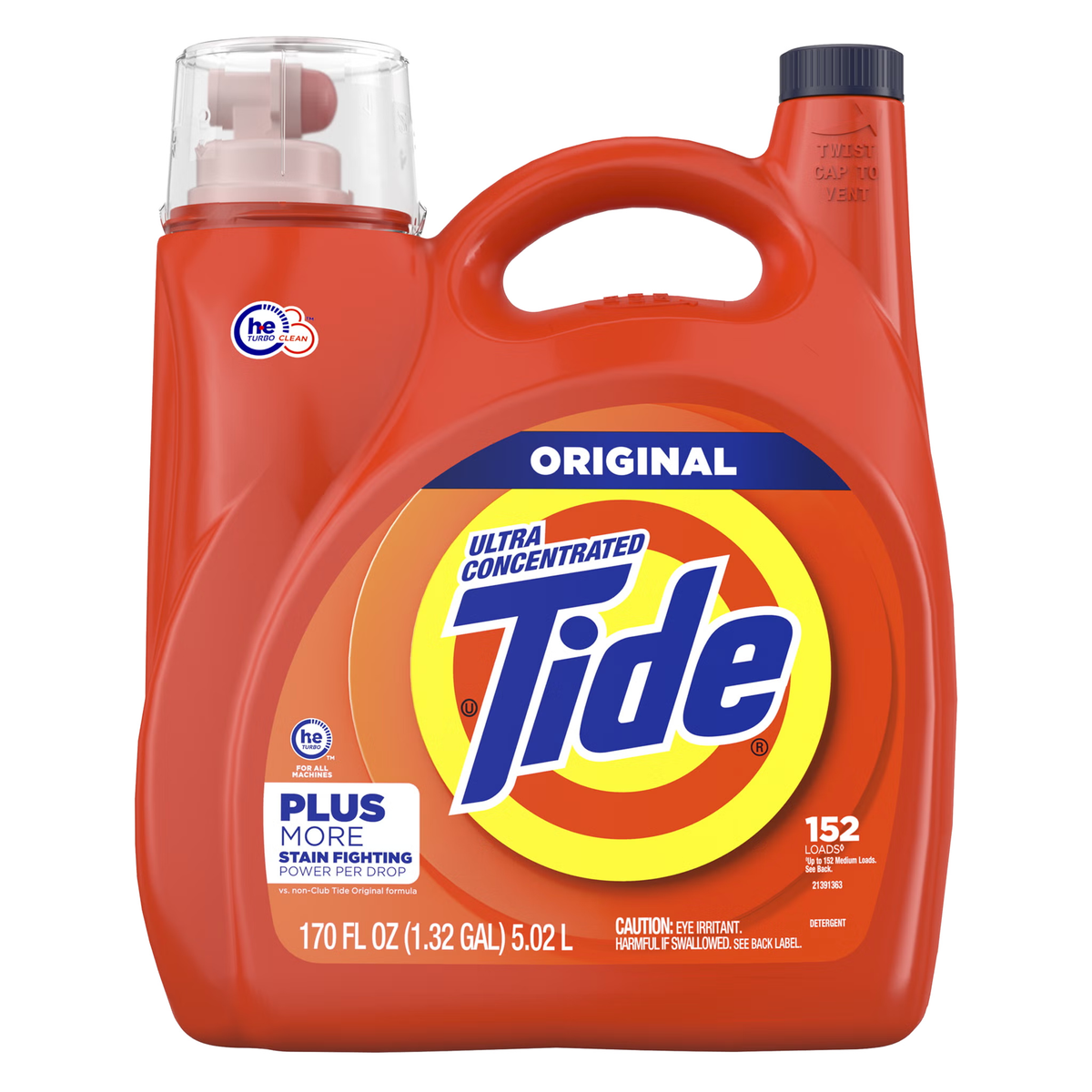 Tide Ultra Concentrated Original HE Liquid Laundry Detergent - original packaging and label, view 1