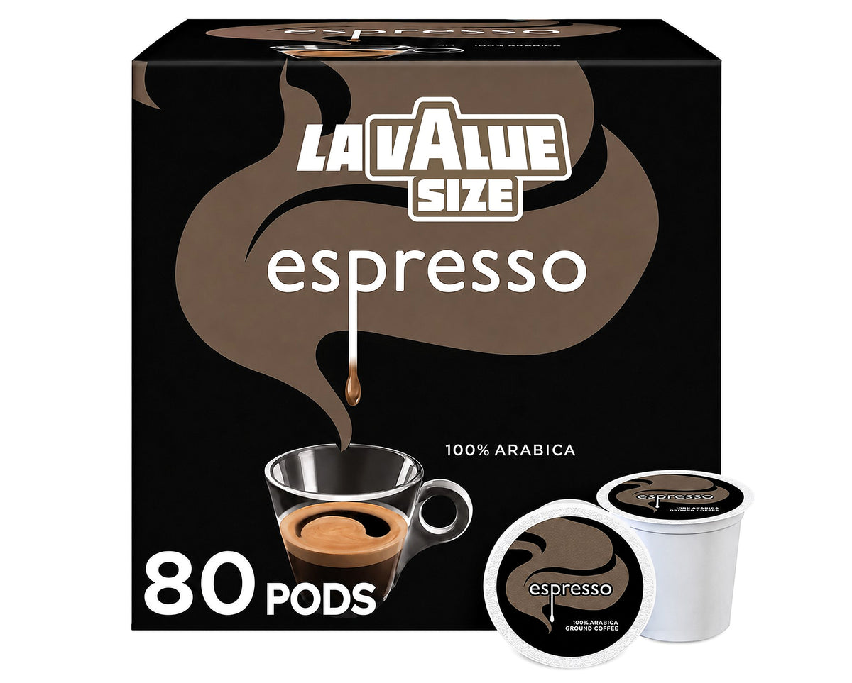 Lavazza Espresso Italiano Espresso Blend, Medium Roast, Keurig K-Cup Pods, 80 ct