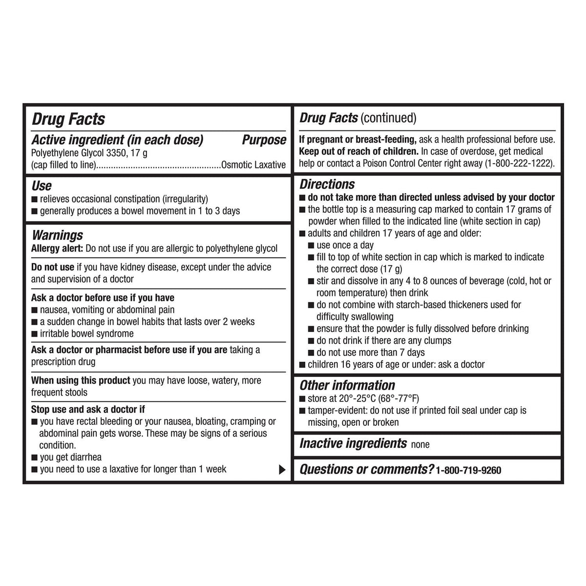 Member's Mark ClearLAX Polyethylene Glycol 3350 Powder, 17.9 oz., 3 pk.