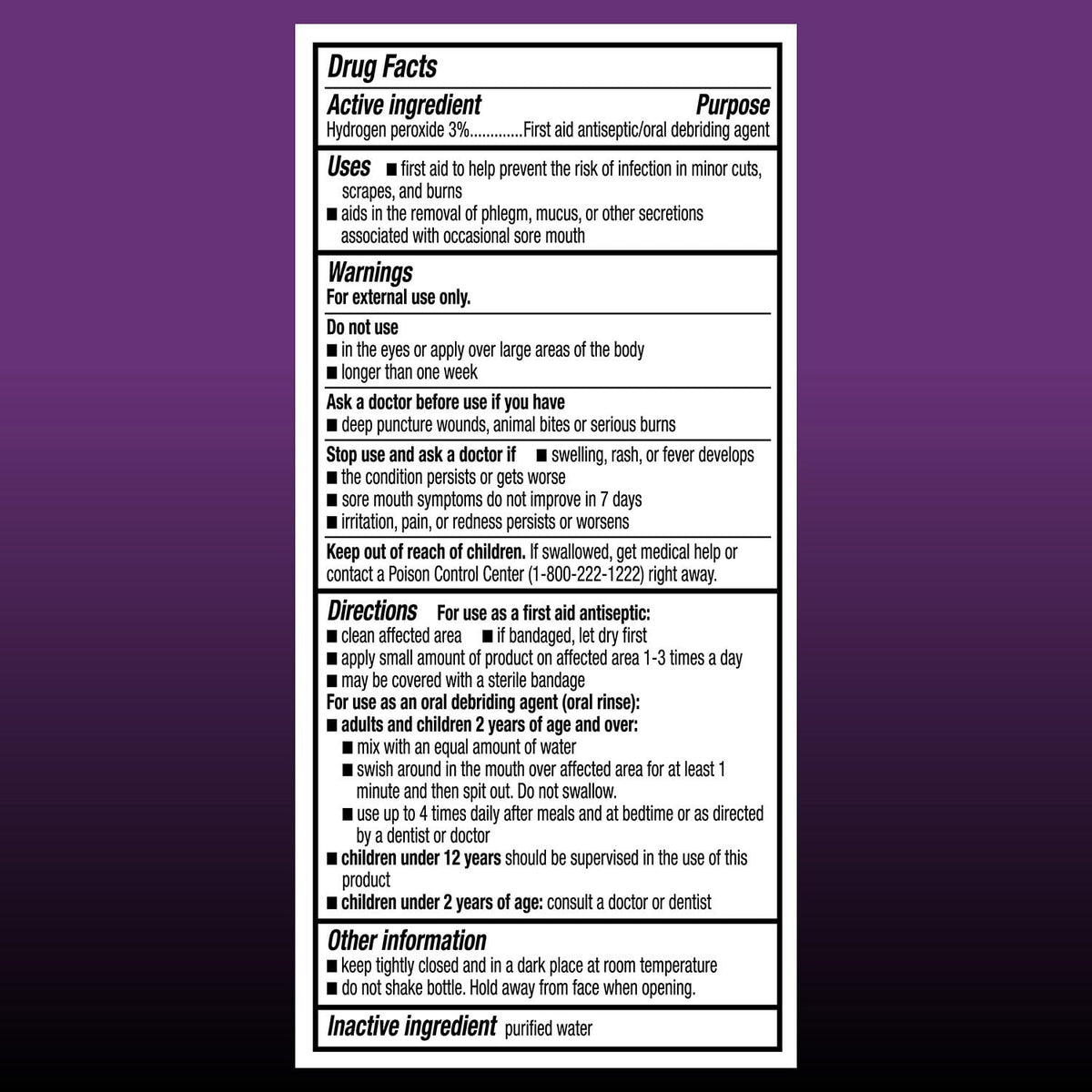 Member's Mark Hydrogen Peroxide 32 fl. oz, 2 pk.