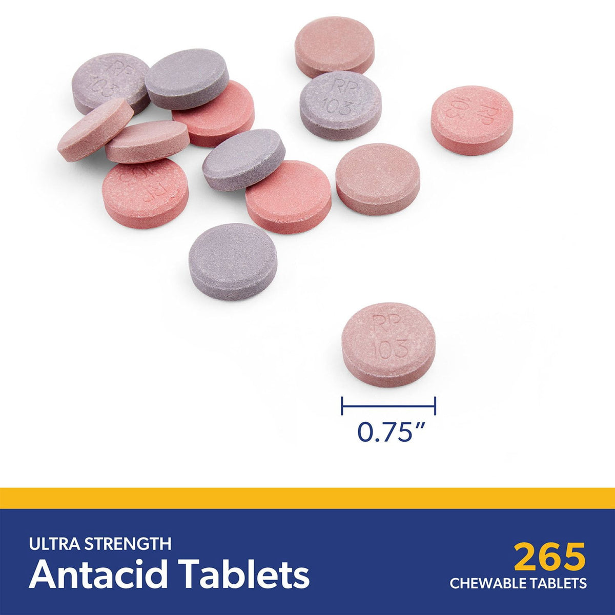 Member's Mark Ultra Strength Antacid Chewable Tablets, Assorted Berry, 265 ct./pk., 2 pk.