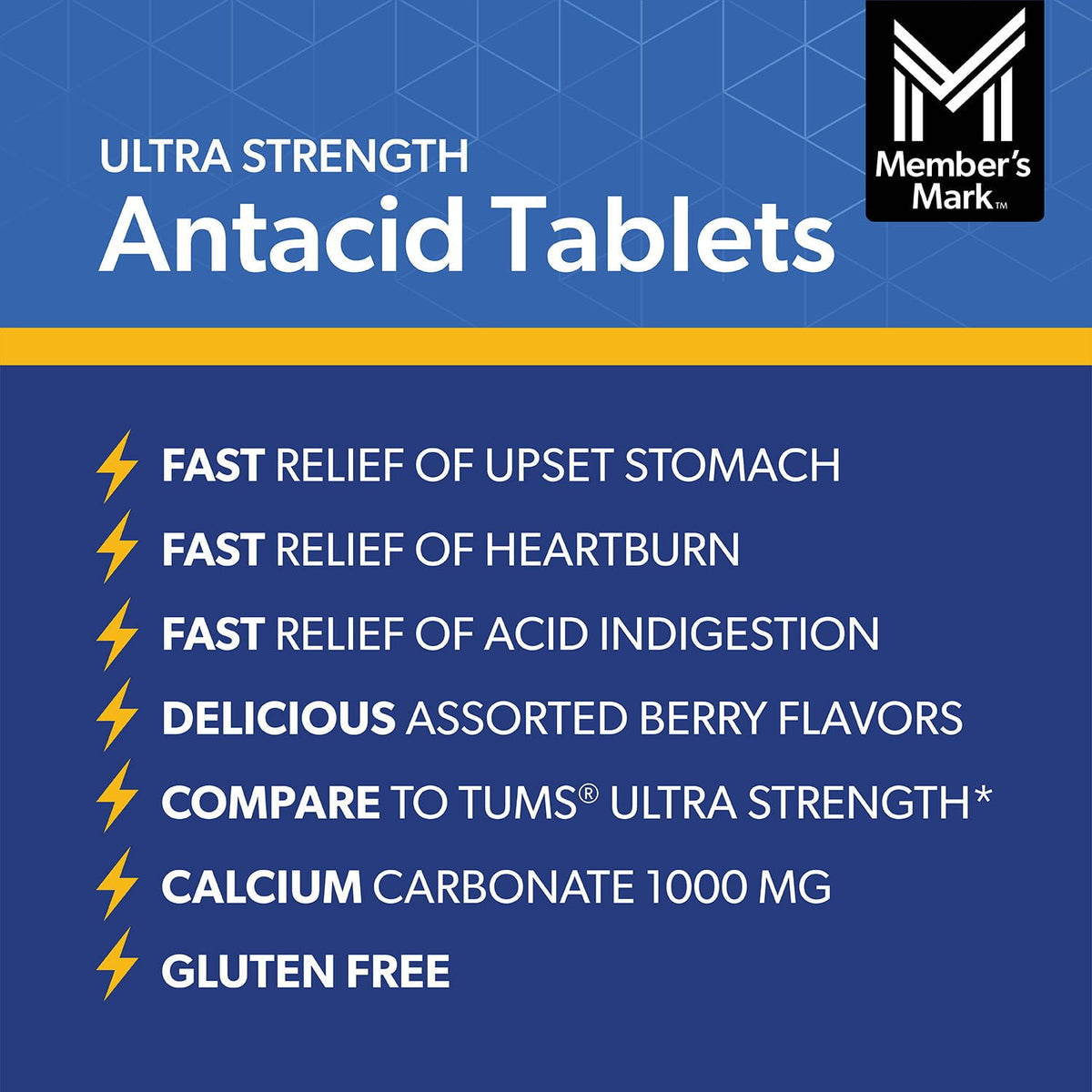 Member's Mark Ultra Strength Antacid Chewable Tablets, Assorted Berry, 265 ct./pk., 2 pk.
