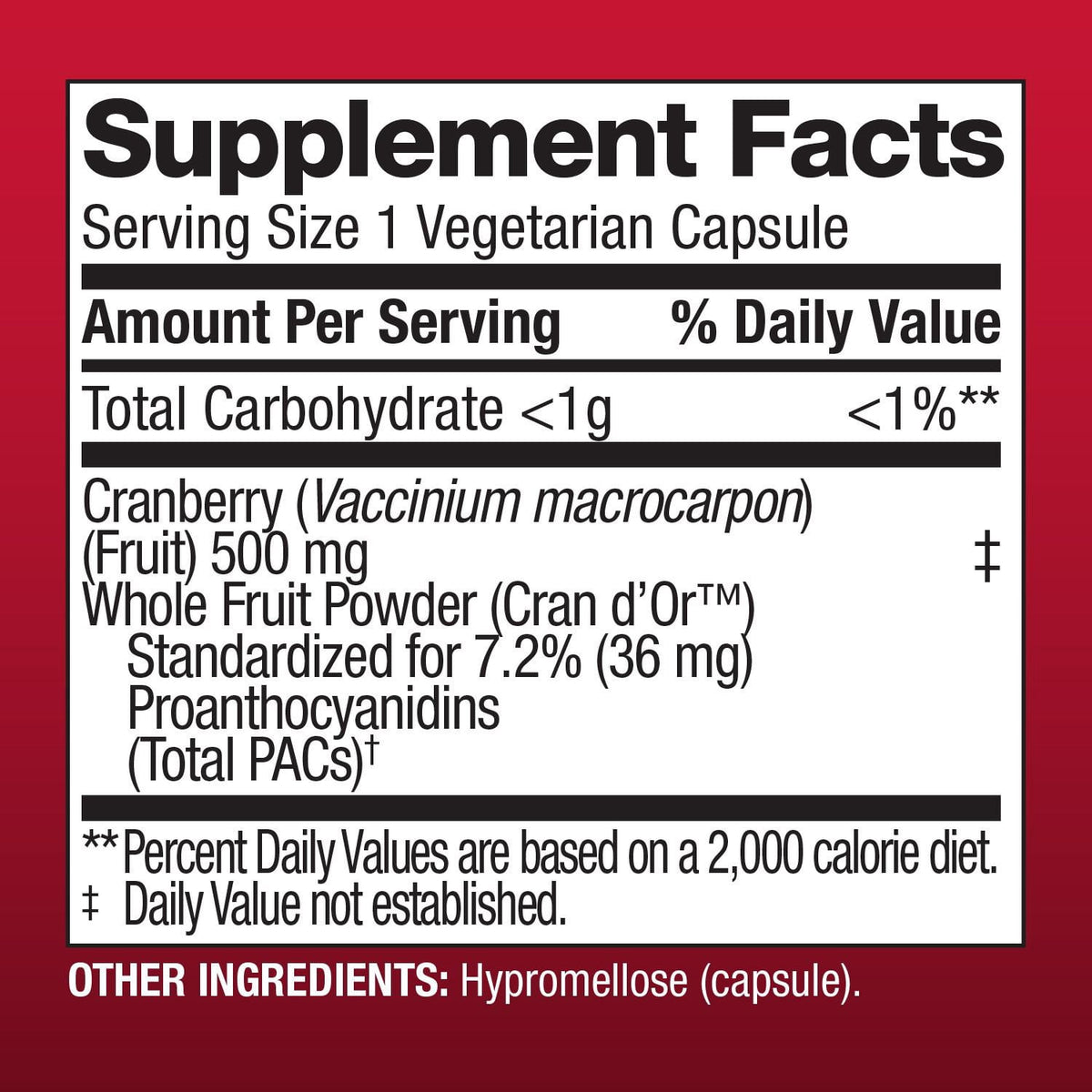Member's Mark Clinical Strength Cranberry Capsules, 500 mg, 150 ct.