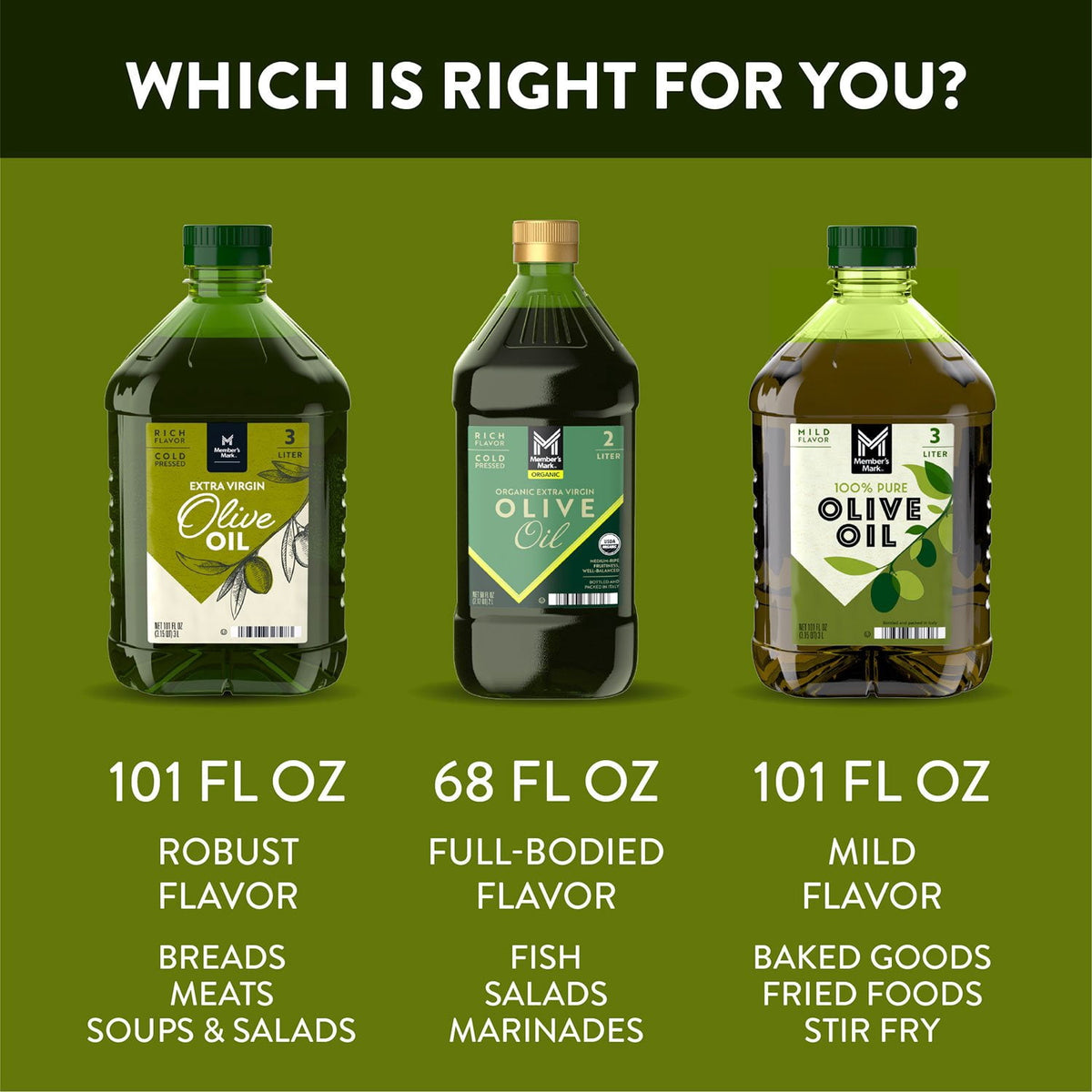 Member's Mark Pure Olive Oil, 101 fl. oz.