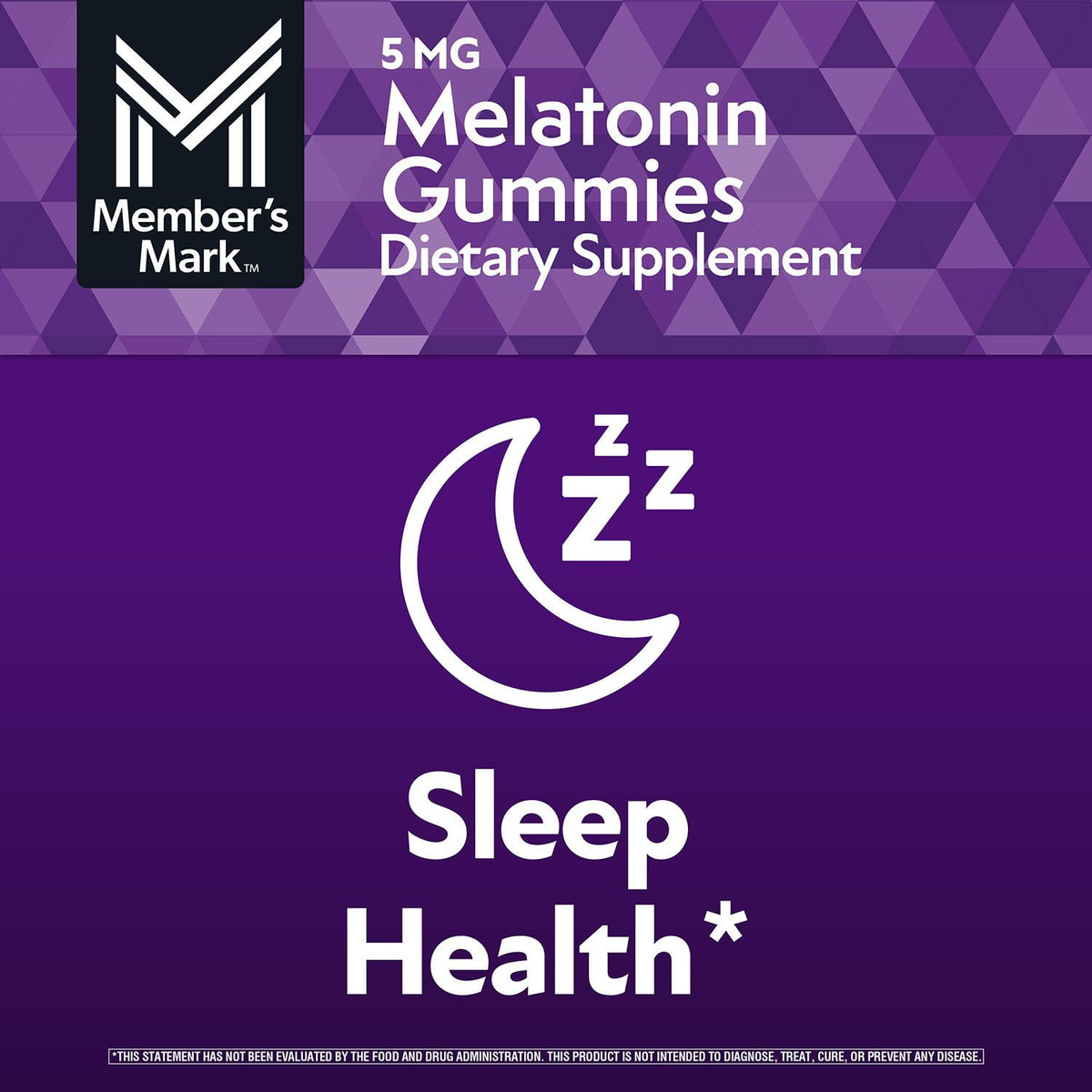 Member’s Mark Melatonin Gummies, 5 mg, Strawberry, 200 ct.