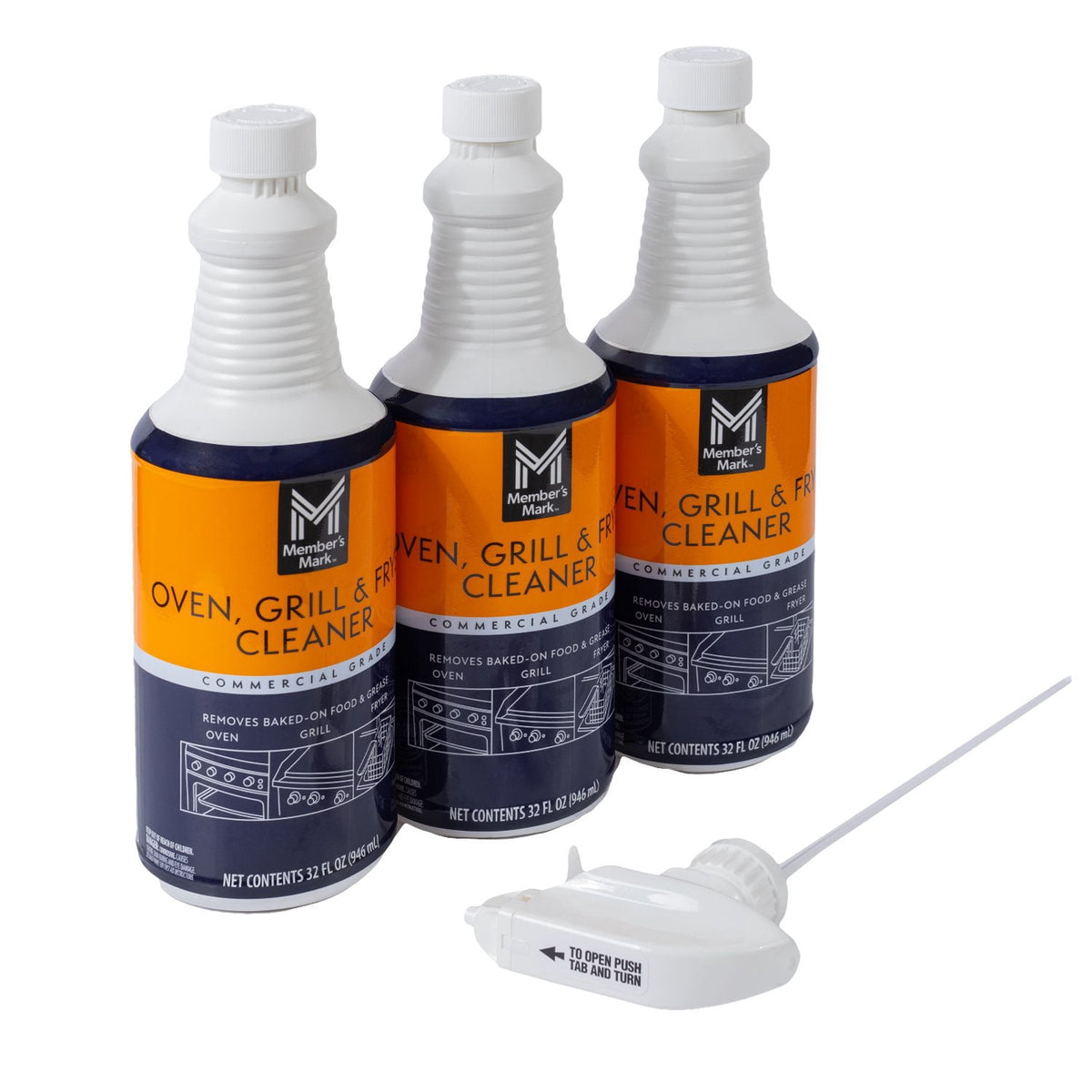 Member's Mark Commercial Oven, Grill and Fryer Cleaner, 32 oz., 3 pk.
