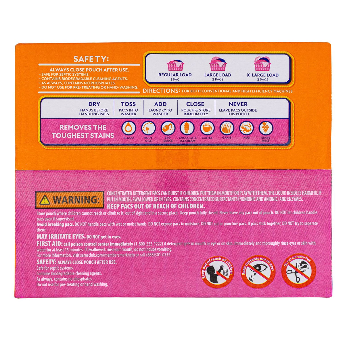 Member's Mark Laundry Detergent Power Pacs, Blooming Breeze, 130 ct.