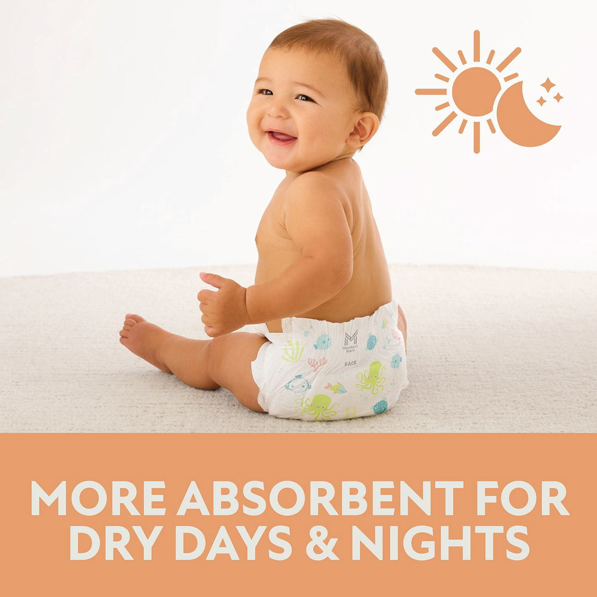 Member's Mark Premium Baby Diapers, Sizes Newborn - 8