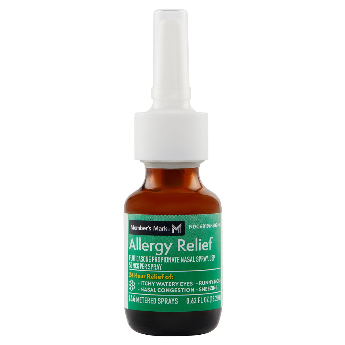 Member's Mark 50mcg Allergy Relief, Fluticasone Propionate Nasal Spray (0.62 fl. oz., 6 ct.)