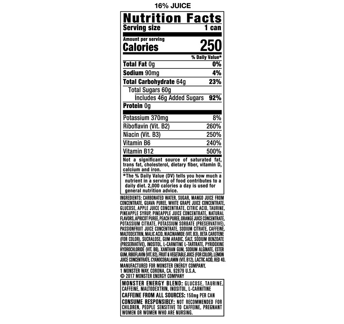 Monster Mango Loco 16oz 24PK