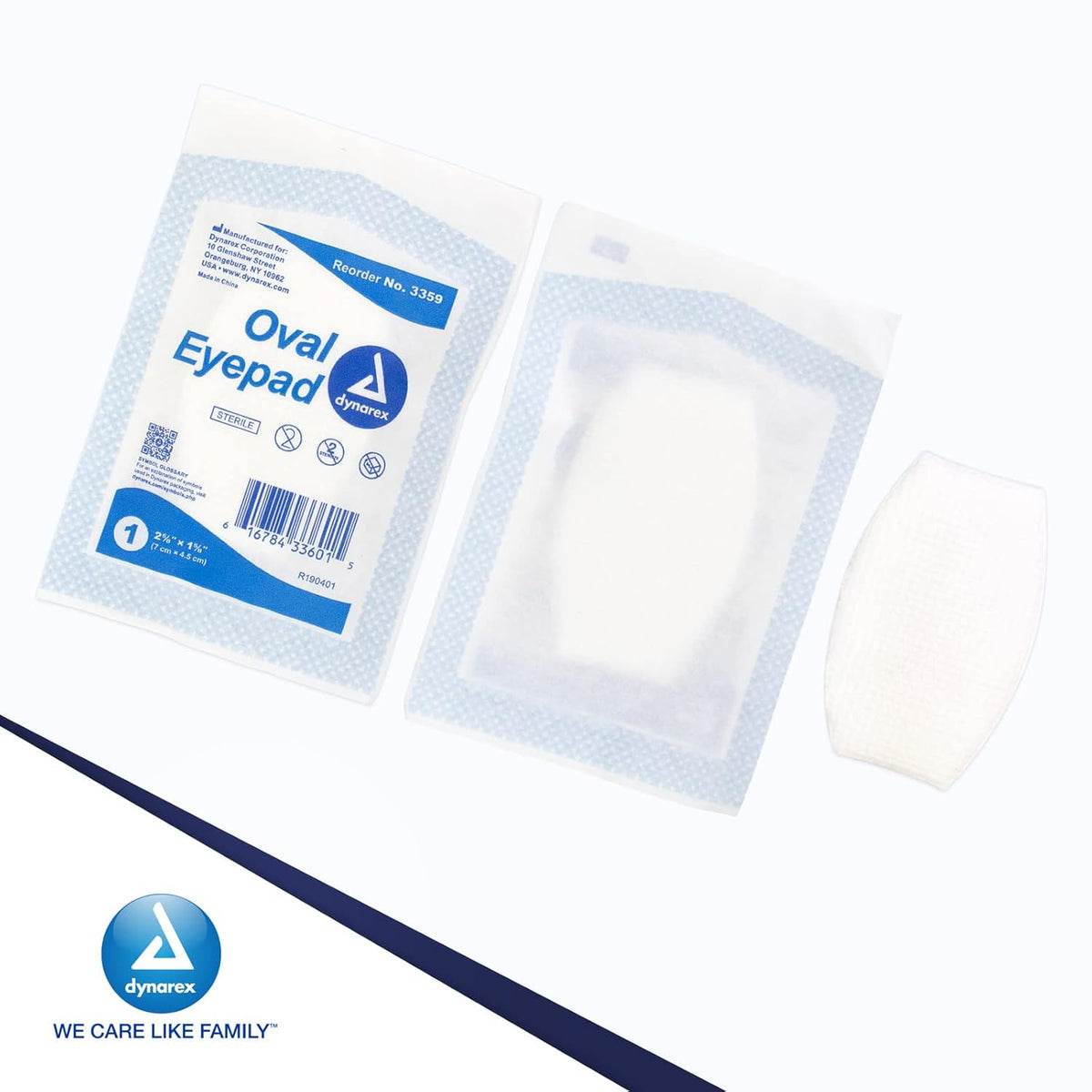 Sterile Oval Eye Pads 1 5/8" × 2 5/8"