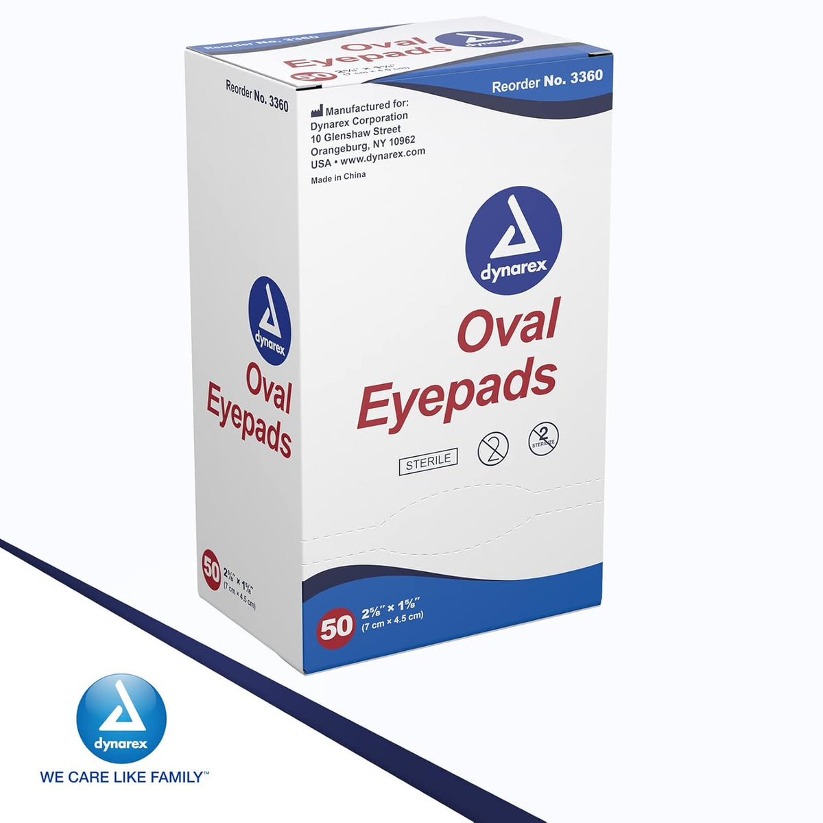 Sterile Oval Eye Pads 1 5/8" × 2 5/8"