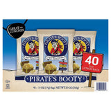 Pirates Booty Baked Rice and Corn Puffs, White Cheddar, 40 ct
