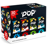 Popchips 30-bag variety snack pack box with four flavors