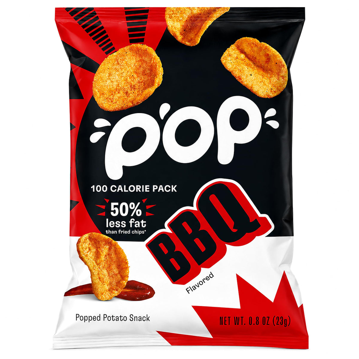 Popchips BBQ 100-calorie single-serve bag