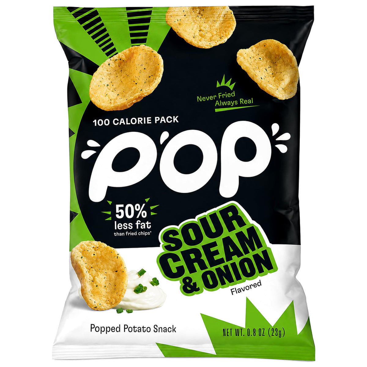 Popchips Sour Cream & Onion 100-calorie single-serve bag