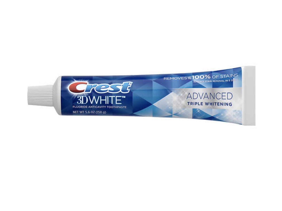 Crest 3D White Advance Whitening Flavoride Anticavity Toothpaste 5 Pack 5.6 Oz Net Wt 28 Oz — additional product image 2