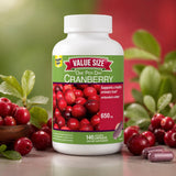 Nature Cranberry 650mg, 140 Vegetarian Capsules, One per Day, Urinary Tract Supplement, Herbal Supplement — additional