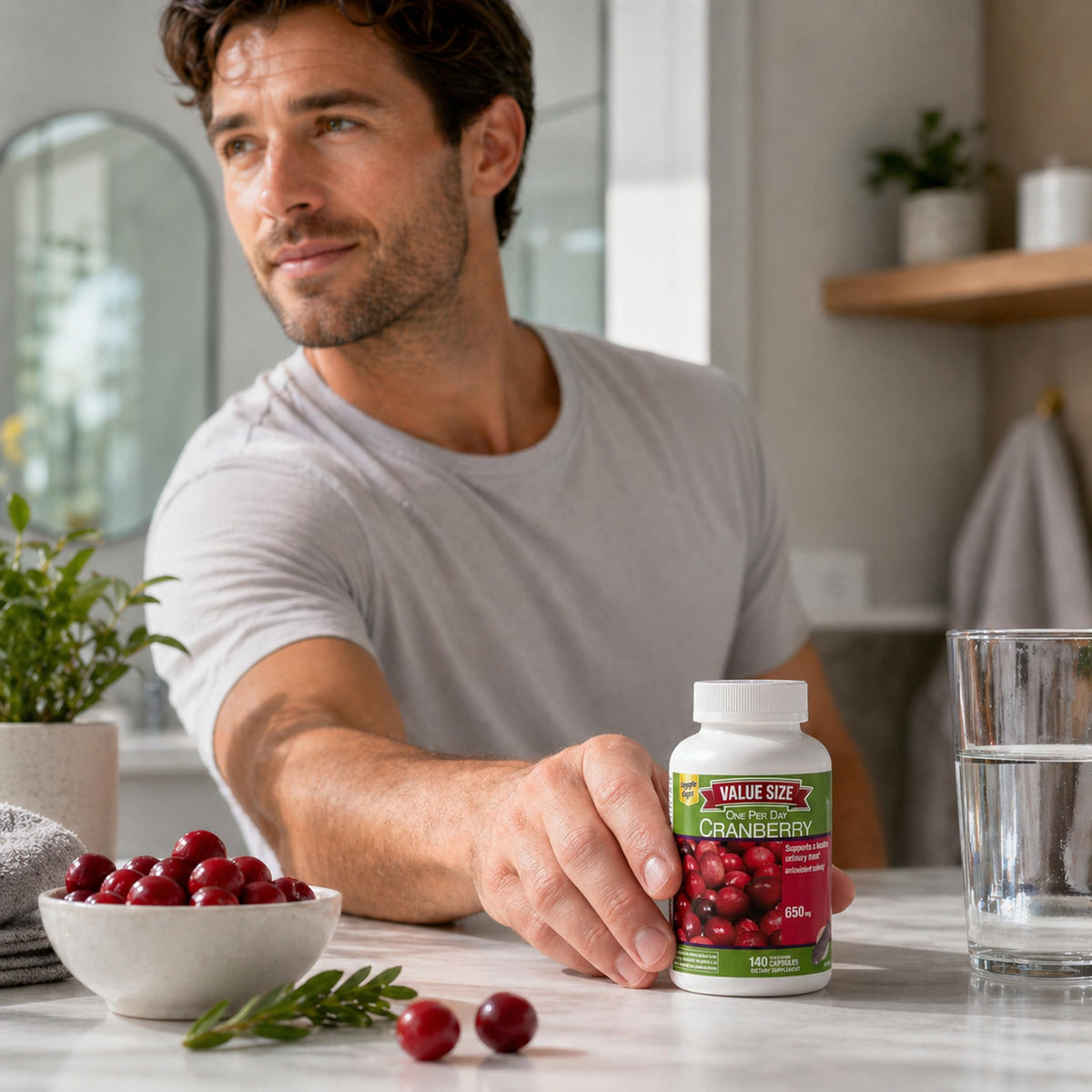 Nature Cranberry 650mg, 140 Vegetarian Capsules, One per Day, Urinary Tract Supplement, Herbal Supplement — additional