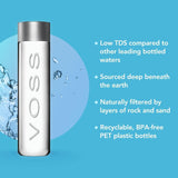 VOSS Premium Still Bottled Natural Water - BPA-Free - High Grade PET - Recyclable Plastic - Pure Drinking Water with Unique &