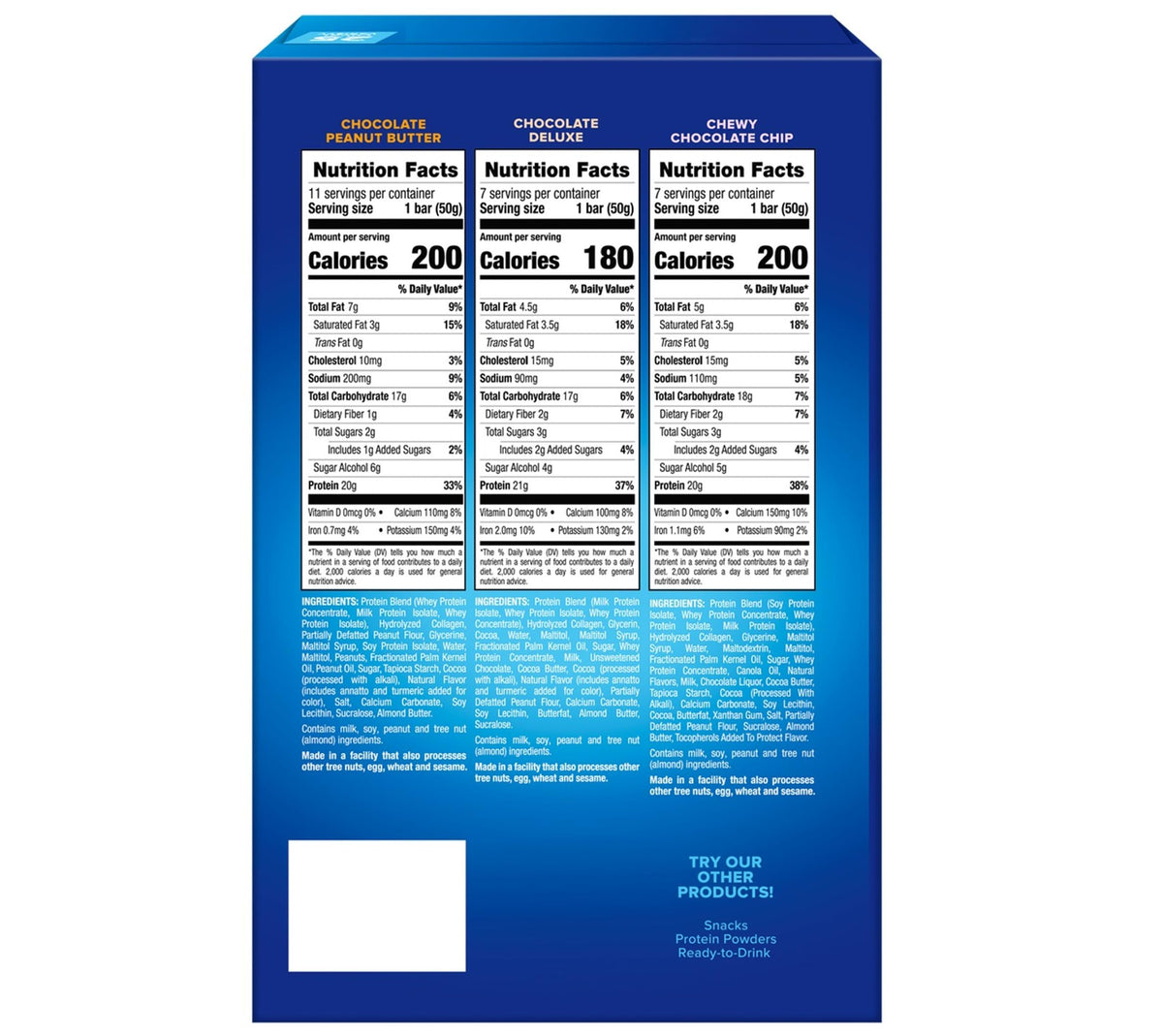 Pure Proteins, 25 Protein Bars, Variety, 20g Protein, Lasting Energy and Delicious Flavor, High Protein, Gluten Free