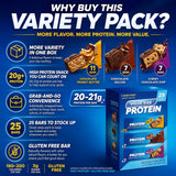 Pure Proteins, 25 Protein Bars, Variety, 20g Protein, Lasting Energy and Delicious Flavor, High Protein, Gluten Free