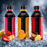 Armor Sports Body Hydration Drink 20oz, 18 CT Variety Pack, Strawberry Banana, Orange Mango, Fruit Punch, Packed With B