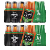 Pure Leaf Unsweetened Iced Real Brewed Tea - Never From Powder - By Gourmet Kitchn - 2 Boxes (16.9oz - 18 pk per Box), Total