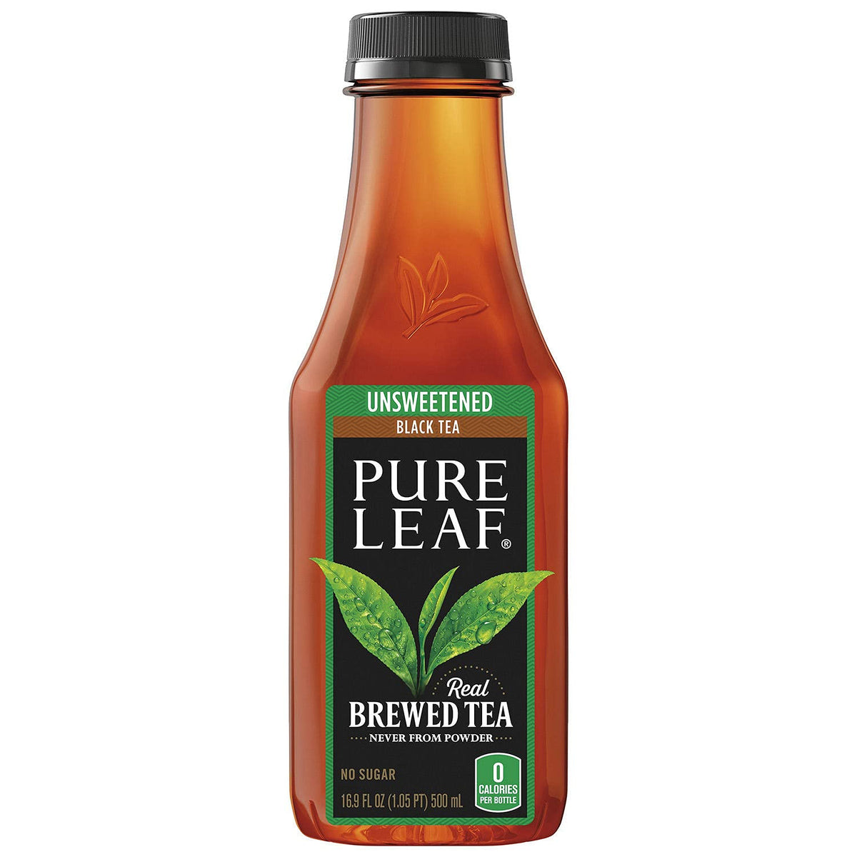 Pure Leaf Unsweetened Iced Real Brewed Tea - Never From Powder - By Gourmet Kitchn - 2 Boxes (16.9oz - 18 pk per Box), Total
